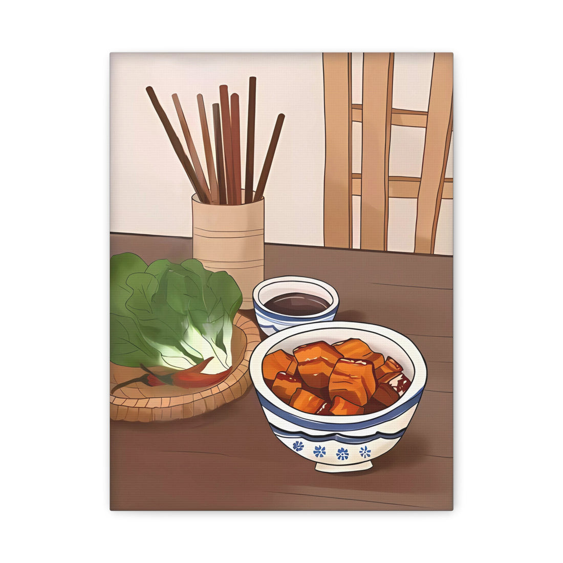 Eat Well Feel Good Style B - Canvas Print