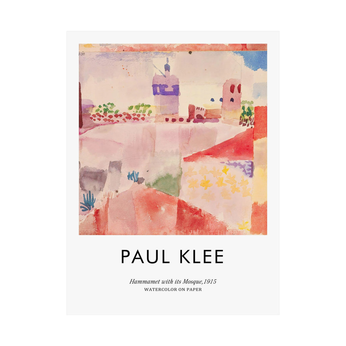 Paul Klee - Hammamet With its Mosque - Poster