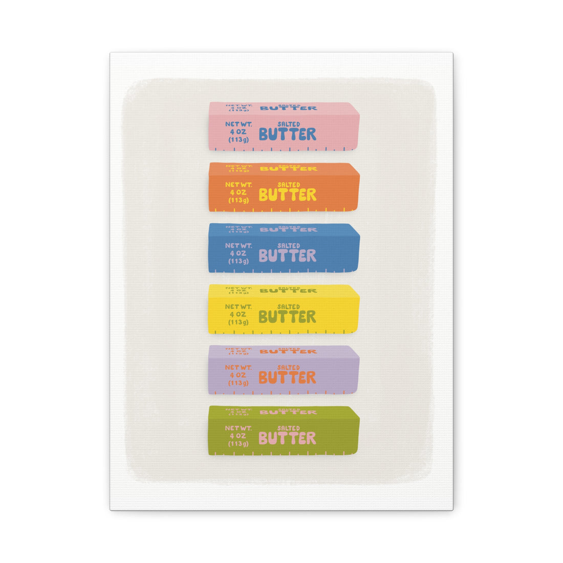 Colorful Butter Stick - Canvas Print
