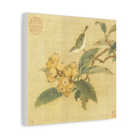 Loquats and Bird - Chun Lin - Canvas Print
