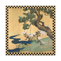 Paulownias and Chrysanthemums - Sakai Hōitsu - Canvas Print