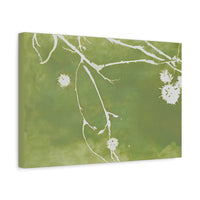 Bloom in Green Silence - Canvas Print
