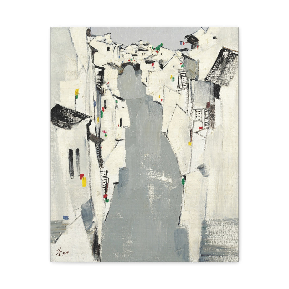 Waterway - Wu Guanzhong - Canvas Print