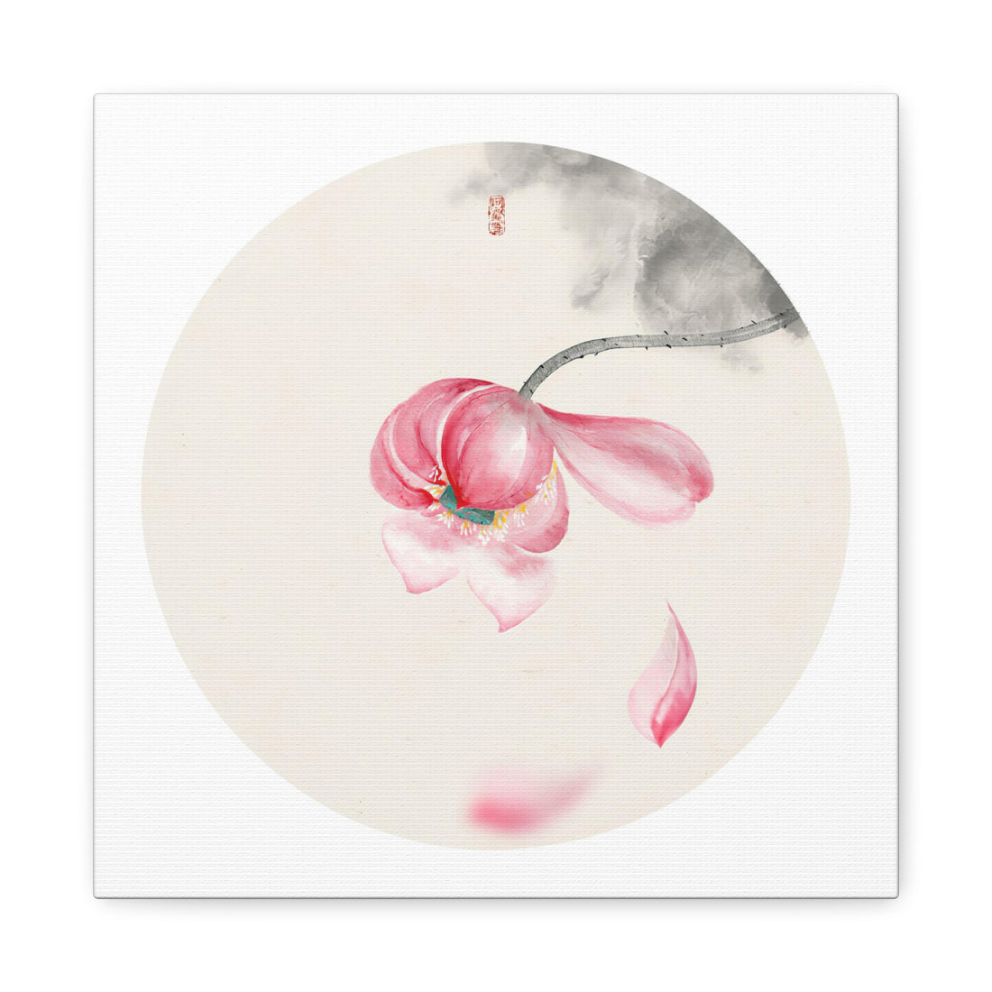 Chinese Lotus Style A - Canvas Print