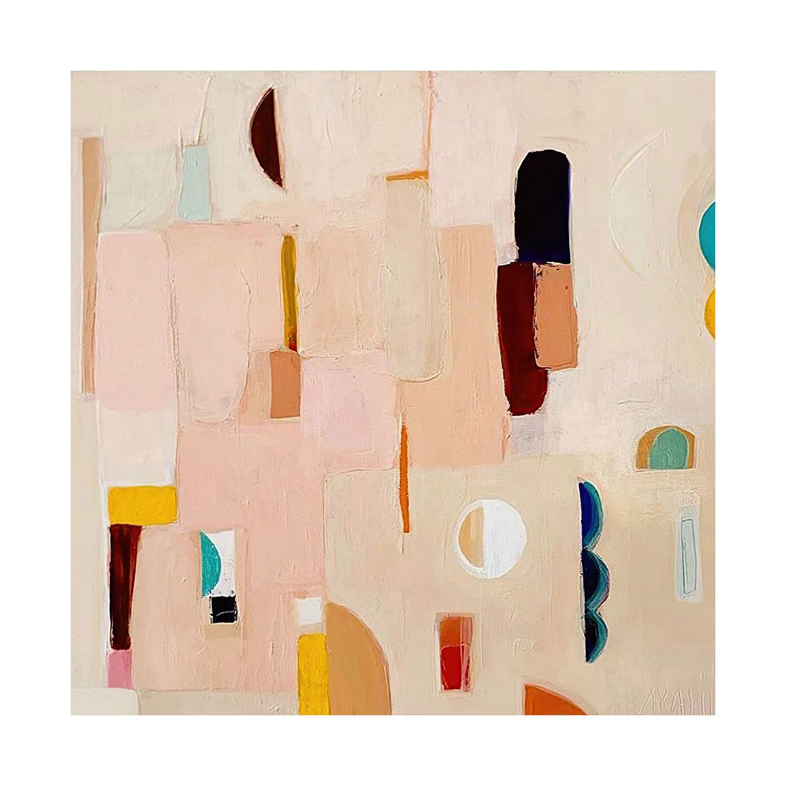 Morandi Abstract Painting Style A - Poster