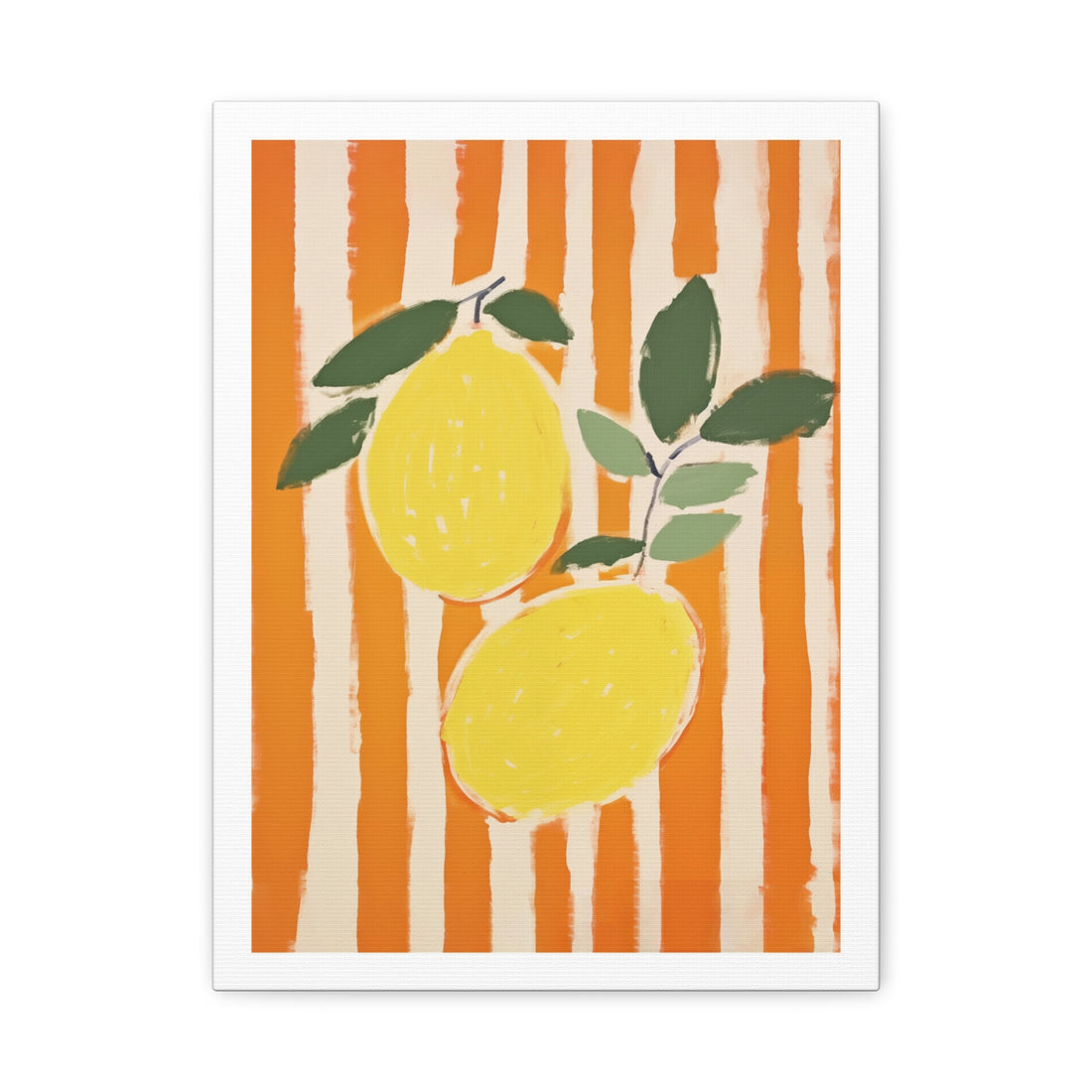 Two Lemons - Canvas Print