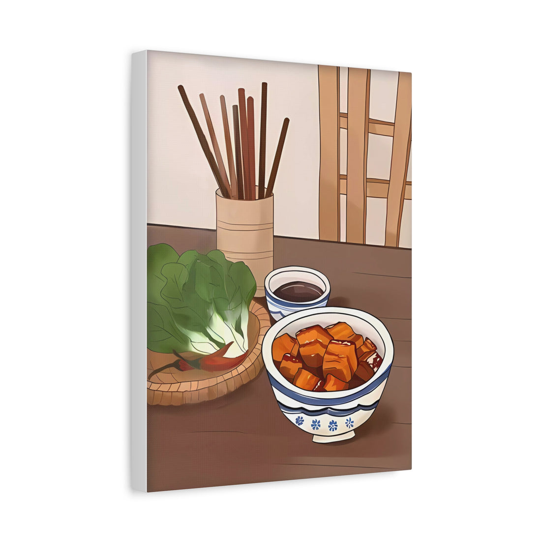 Eat Well Feel Good Style B - Canvas Print