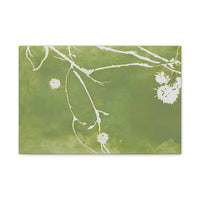 Bloom in Green Silence - Canvas Print