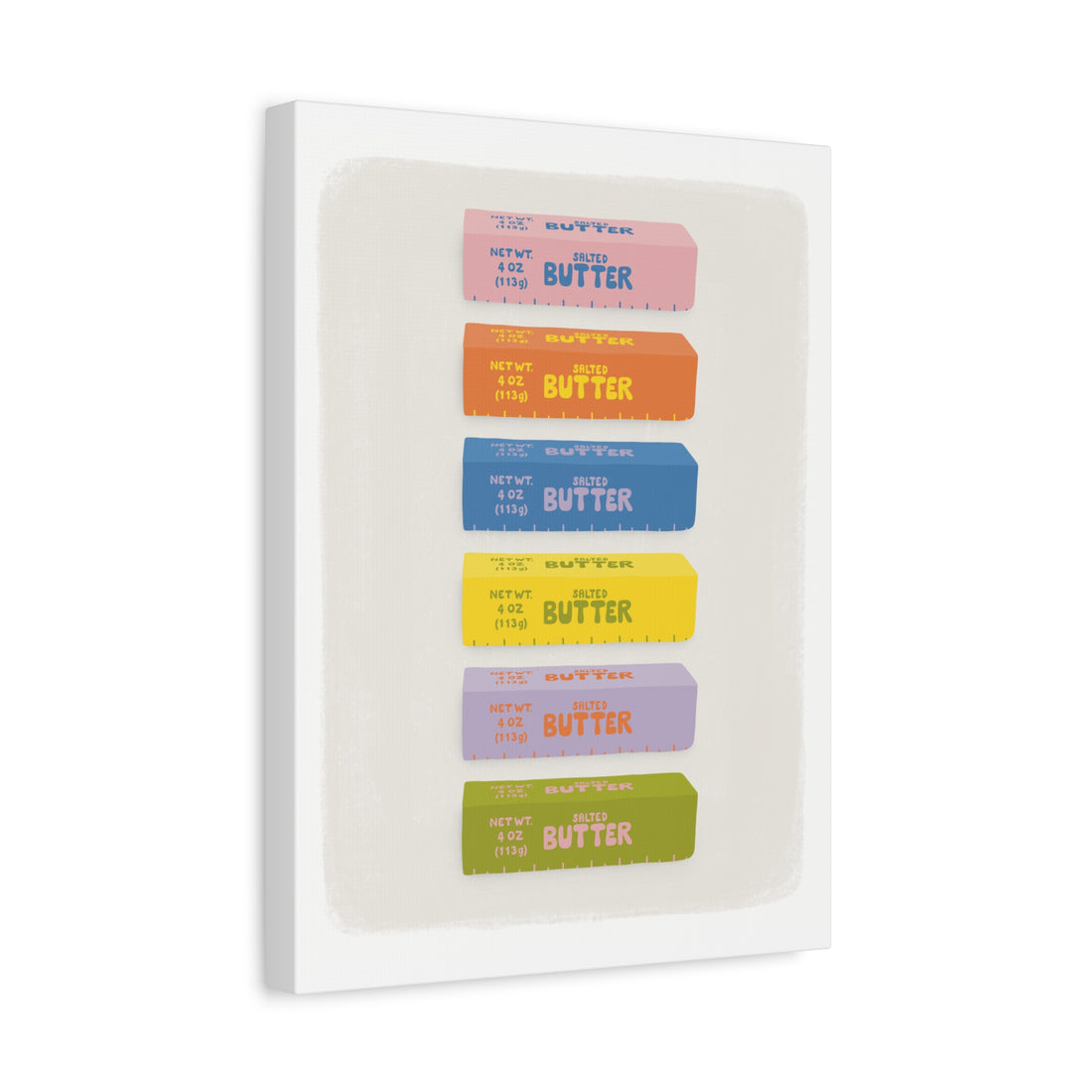 Colorful Butter Stick - Canvas Print