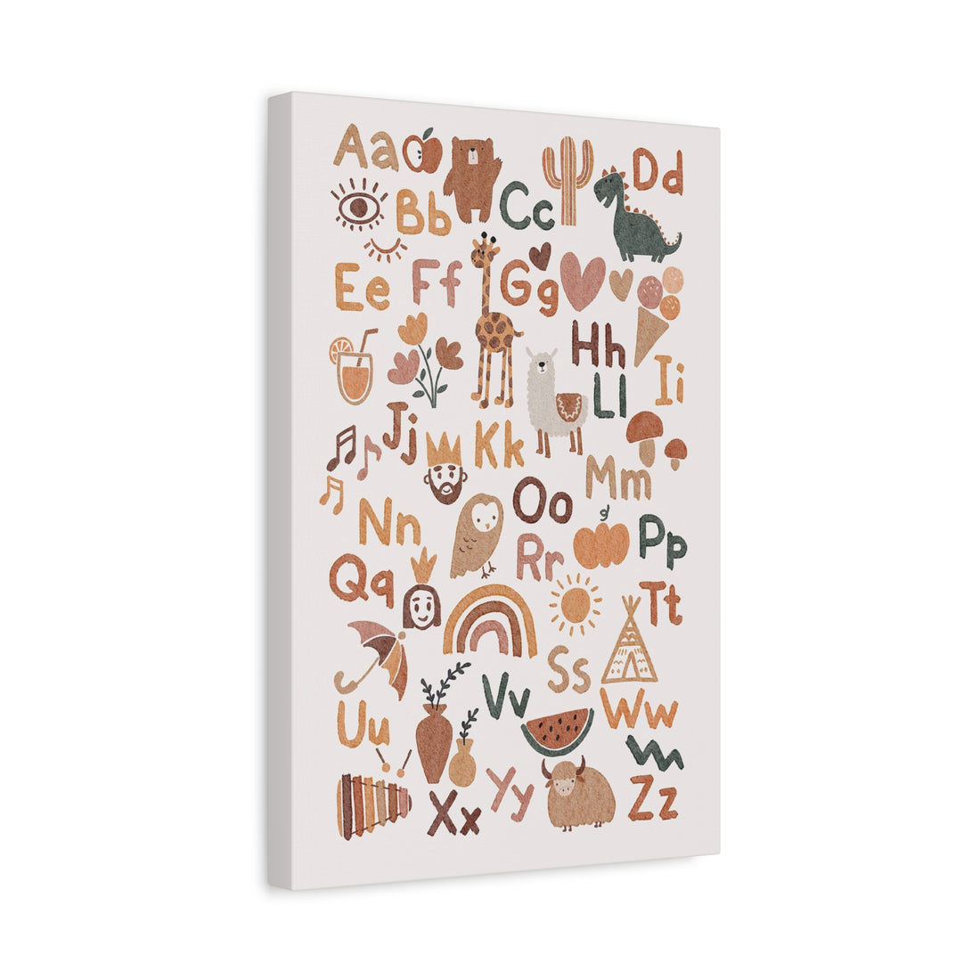 Whimsical Alphabet - Canvas Print