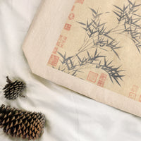 Ink Painting of Bamboo - Cotton Canvas Tote Bag