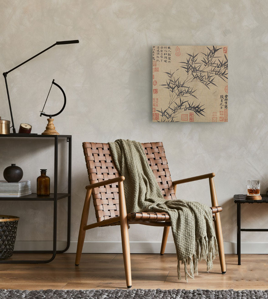 Bamboos Ink and Wash Painting - Zan Ni - Canvas Print
