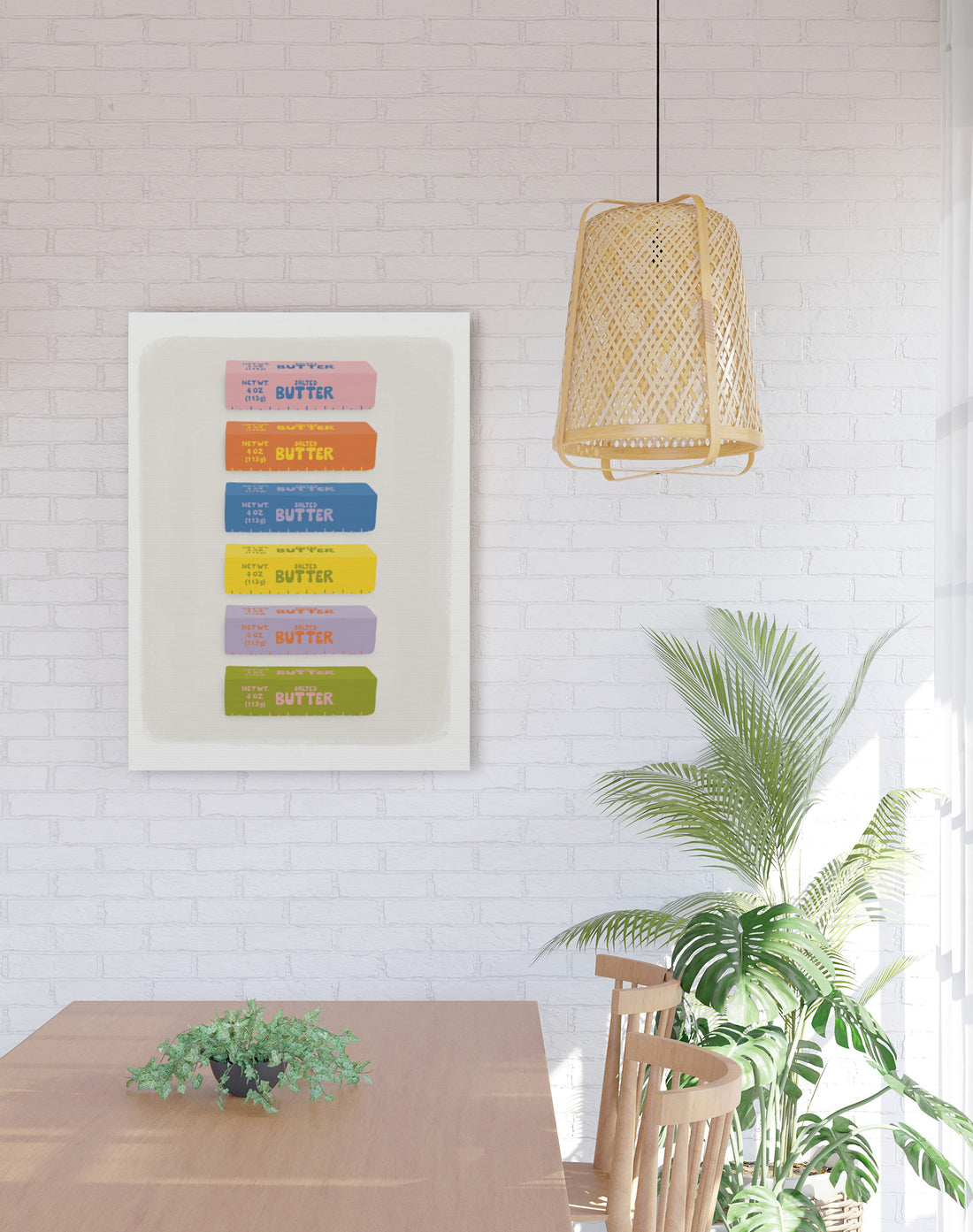 Colorful Butter Stick - Canvas Print