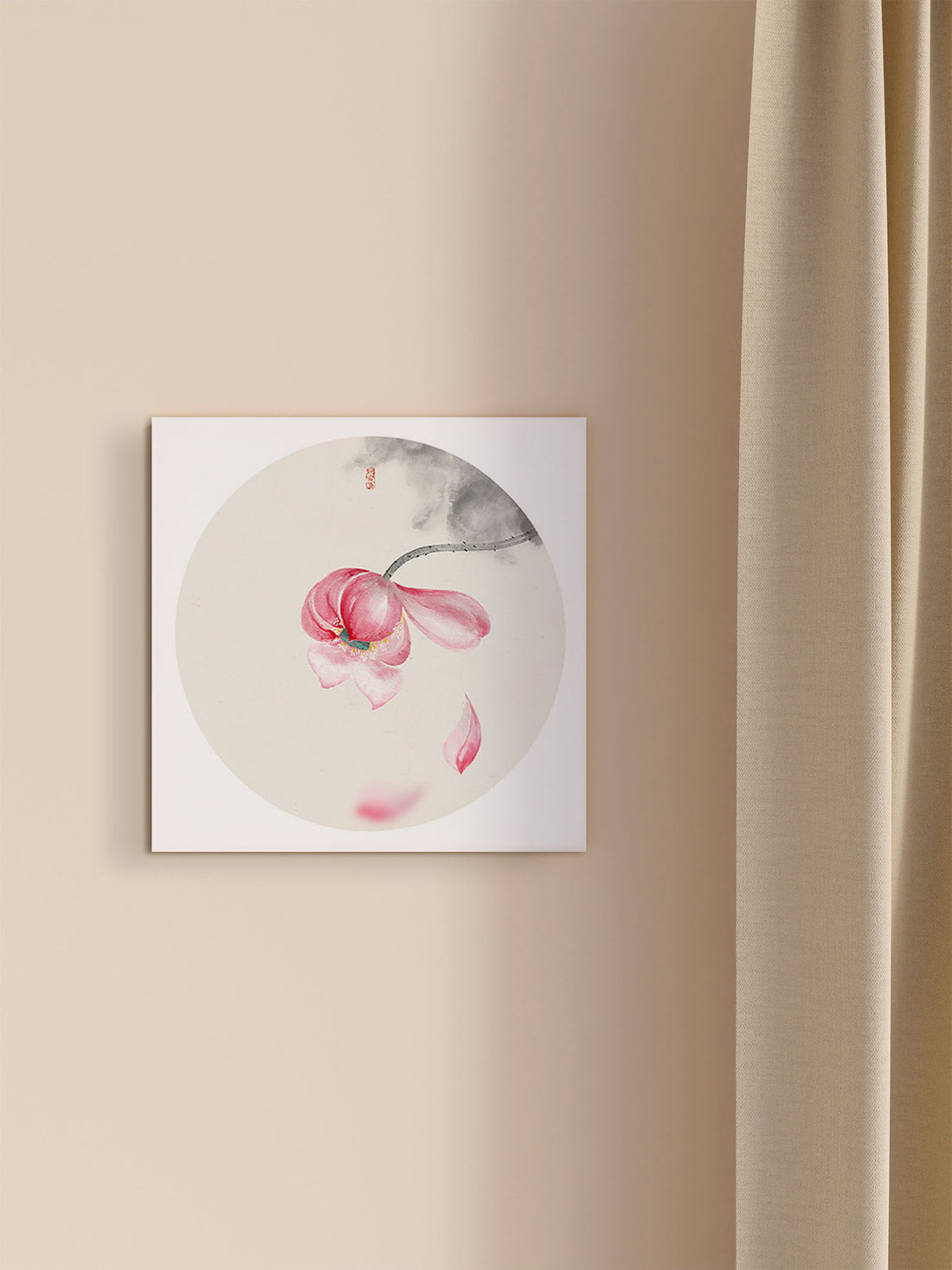 Chinese Lotus Style A - Canvas Print