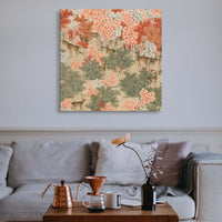 Deers in Maple Forest - Canvas Print