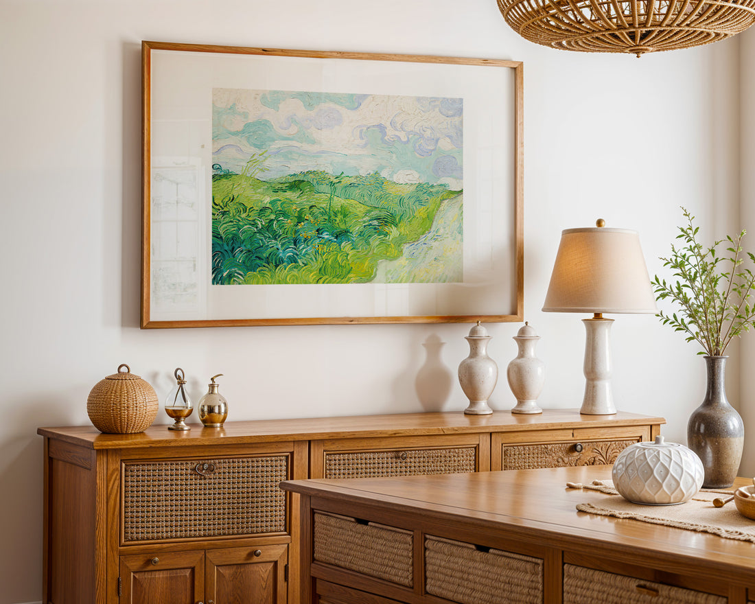 Green Wheat Fields, Auvers -Van Gogh - Poster