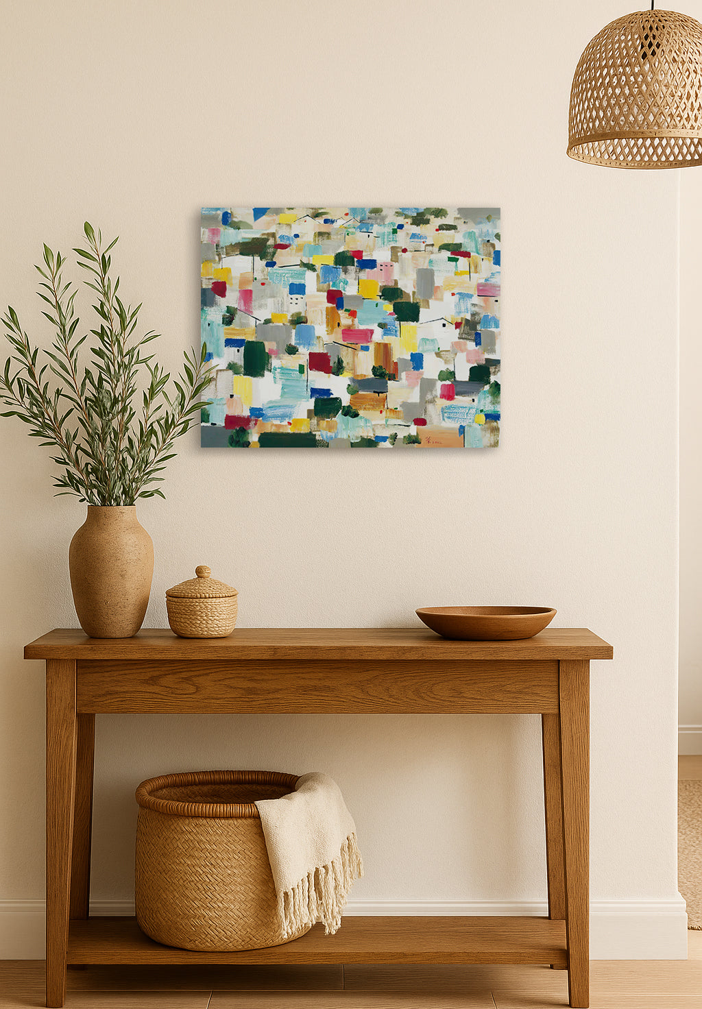 Love in the City - Wu Guanzhong - Canvas Print