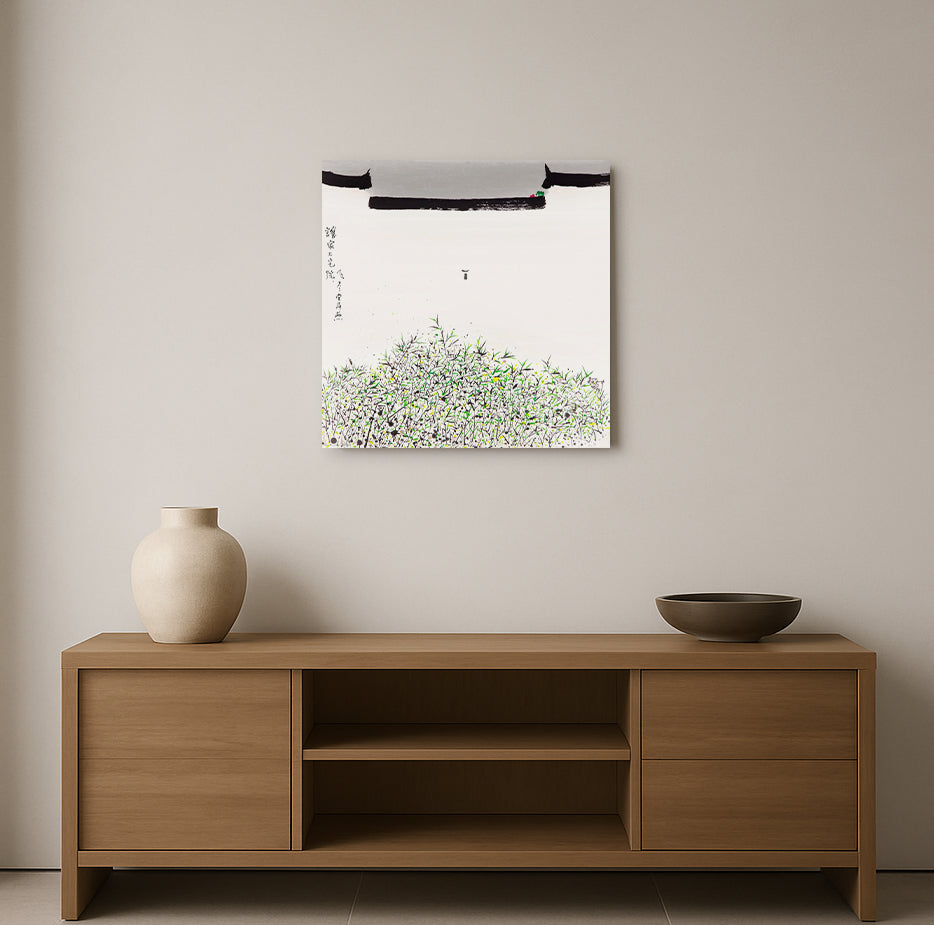 Mansion House - Wu Guanzhong - Canvas Print