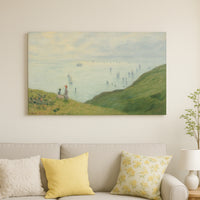 Monet - Cliffs at Pourville - Canvas Print