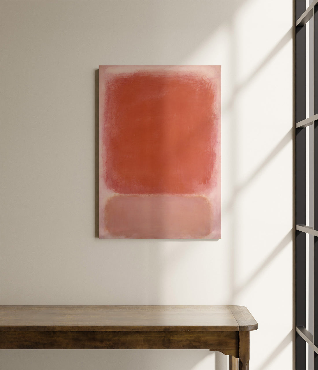 Red and Pink on Pink - Canvas Print
