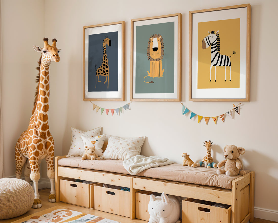 Whimsical Safari - Playful Lion - Poster