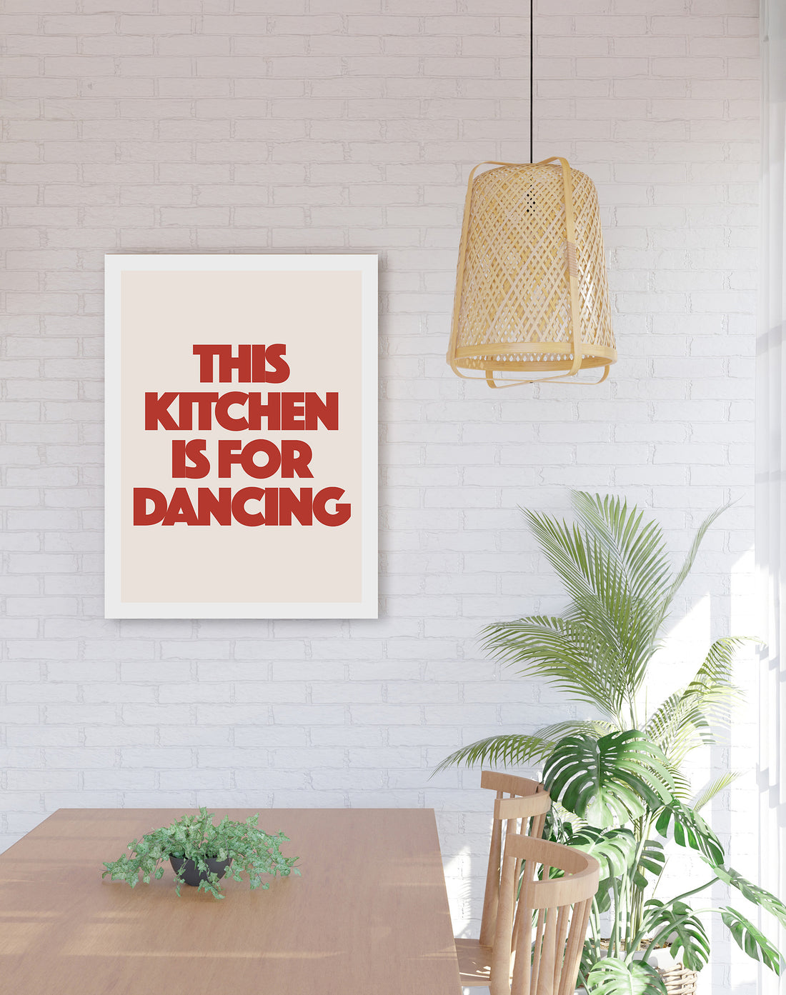 This Kitchen is for Dancing - Canvas Print