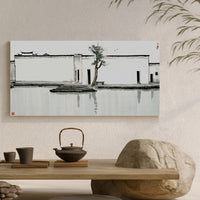 Two swallows - Wu Guanzhong - Canvas Print
