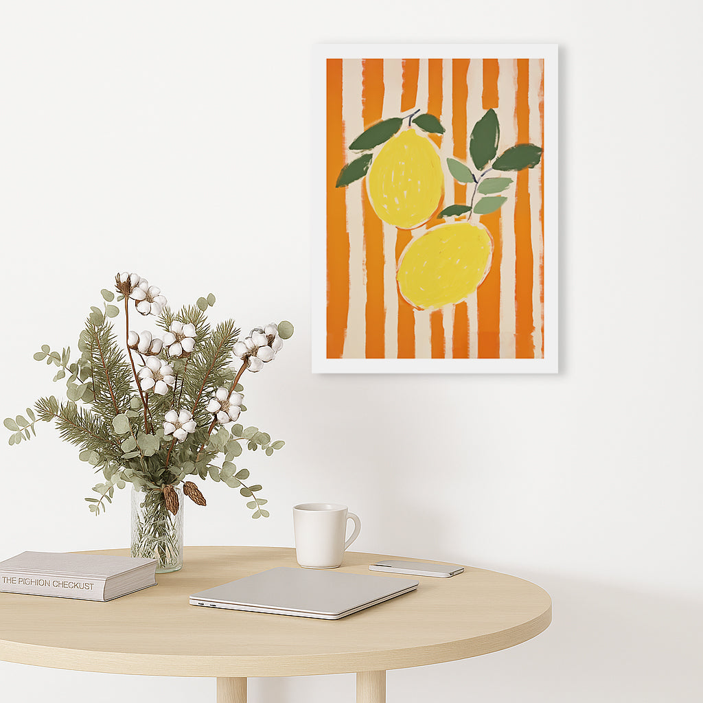 Two Lemons - Canvas Print