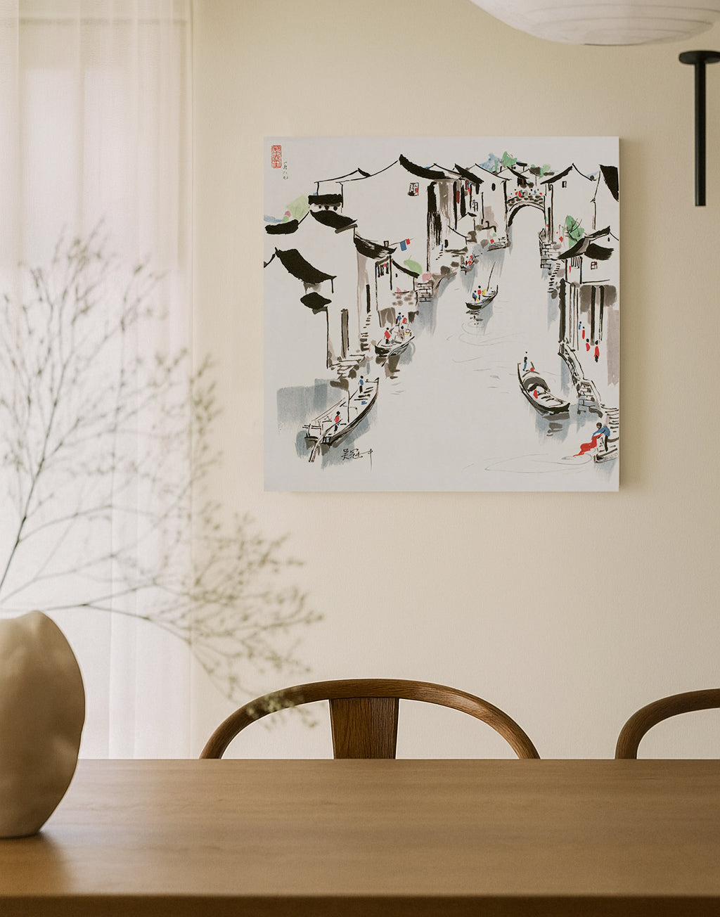 Water Lane - Wu Guanzhong - Canvas Print
