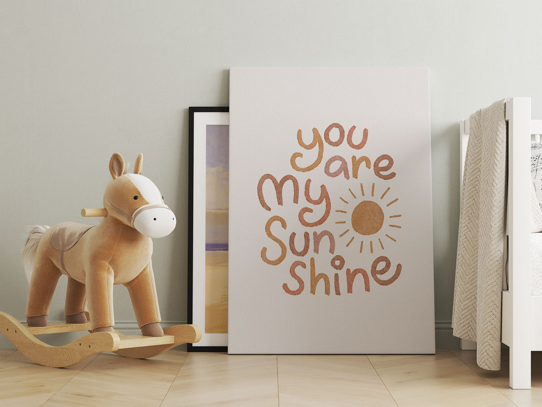 You Are My Sunshine Style C - Canvas Print
