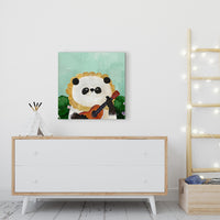 Panda Playing Ukulele - Canvas Print