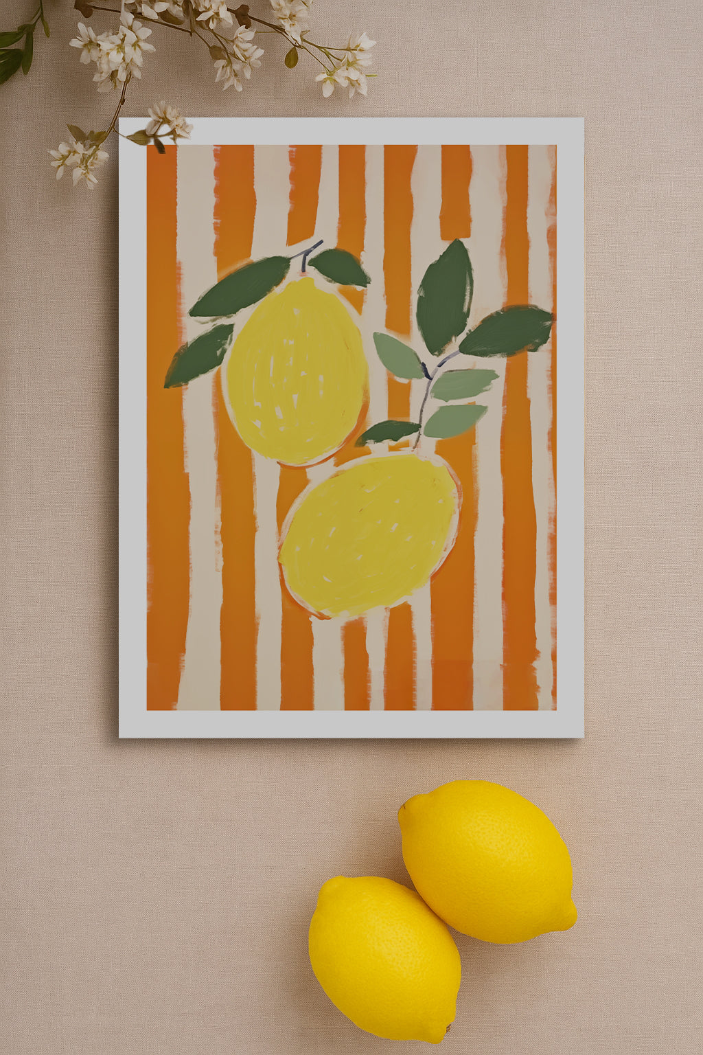 Two Lemons - Canvas Print