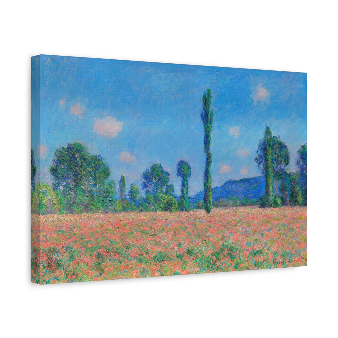 Monet - Poppy Field (Giverny) - Canvas Print