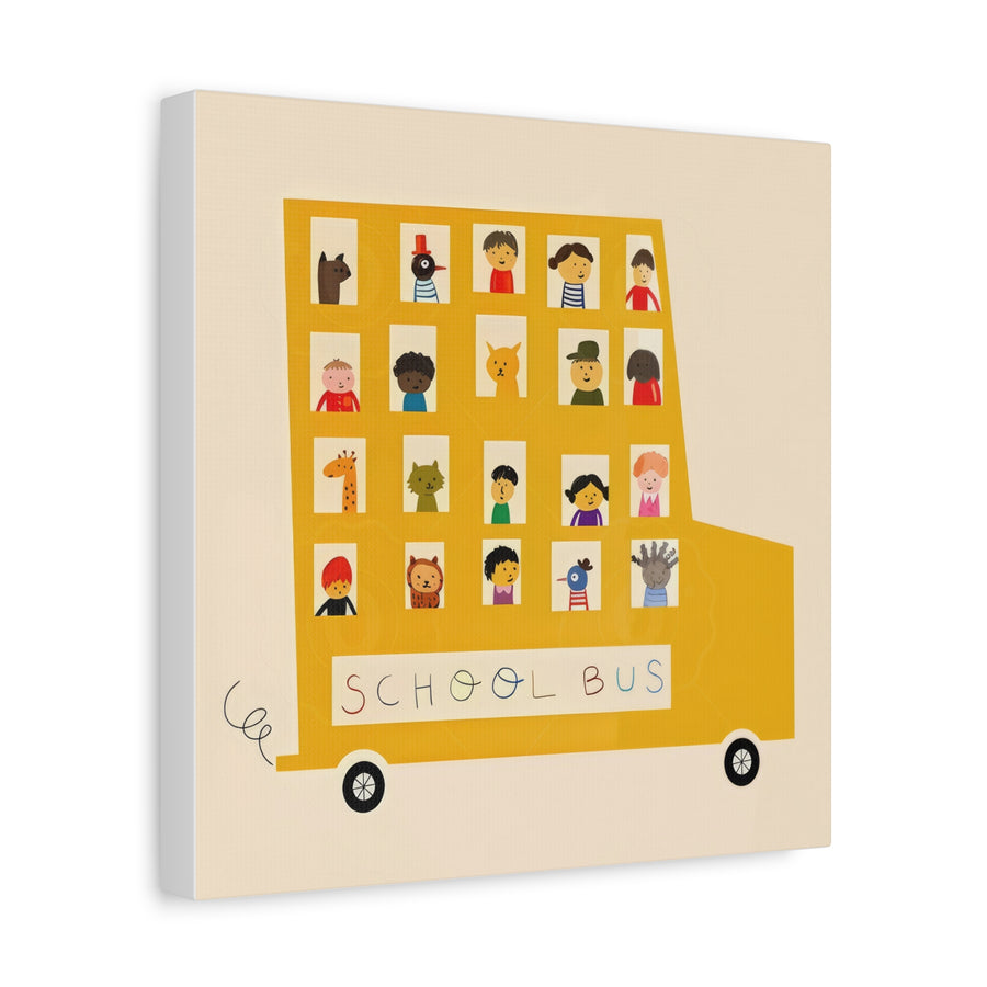 School Bus - Canvas Print