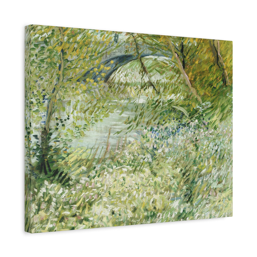 River Bank in Springtime - Van Gogh - Canvas Print
