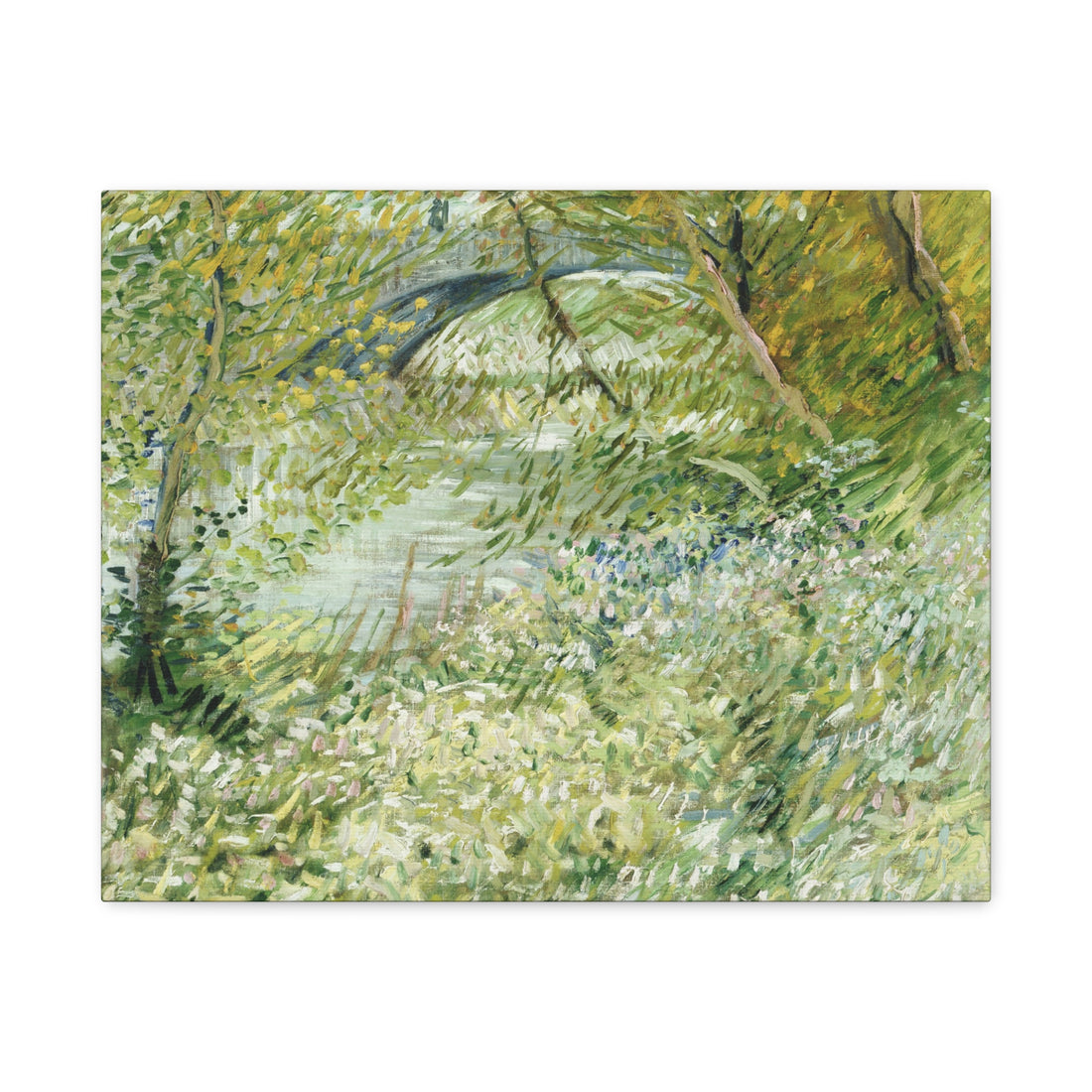 River Bank in Springtime - Van Gogh - Canvas Print