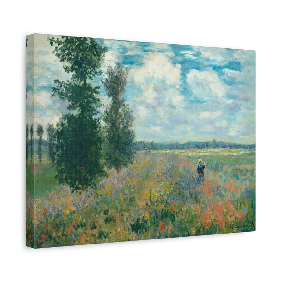 Monet - Poppy Fields Near Argenteuil Landscape - Canvas Print