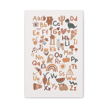 Whimsical Alphabet - Canvas Print