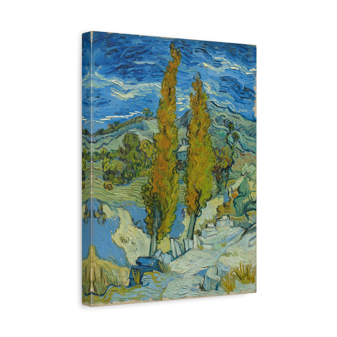 Van Gogh - Two Poplars in the Alpilles near Saint-Rémy - Canvas Print