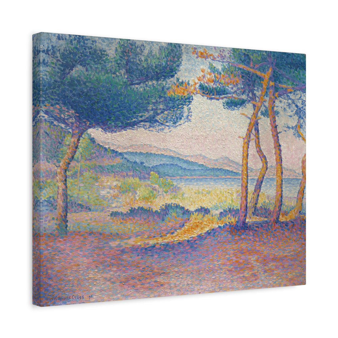 Henri-Edmond Cross - Pines Along the Shore - Canvas Print