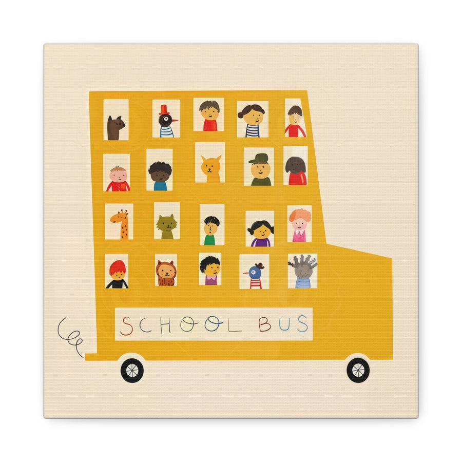 School Bus - Canvas Print