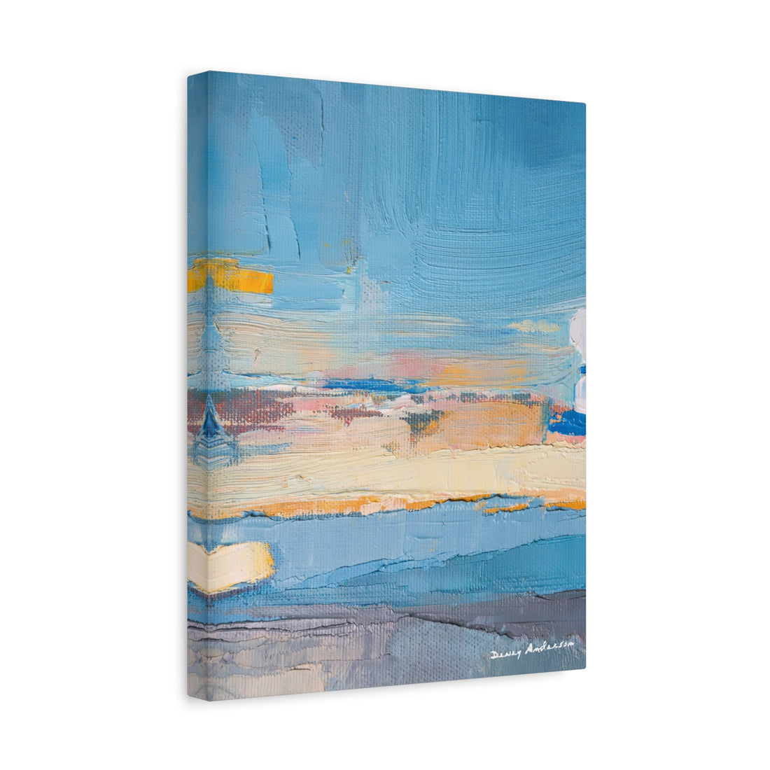 La Mer Au Coucher Du Soleil - Canvas Print