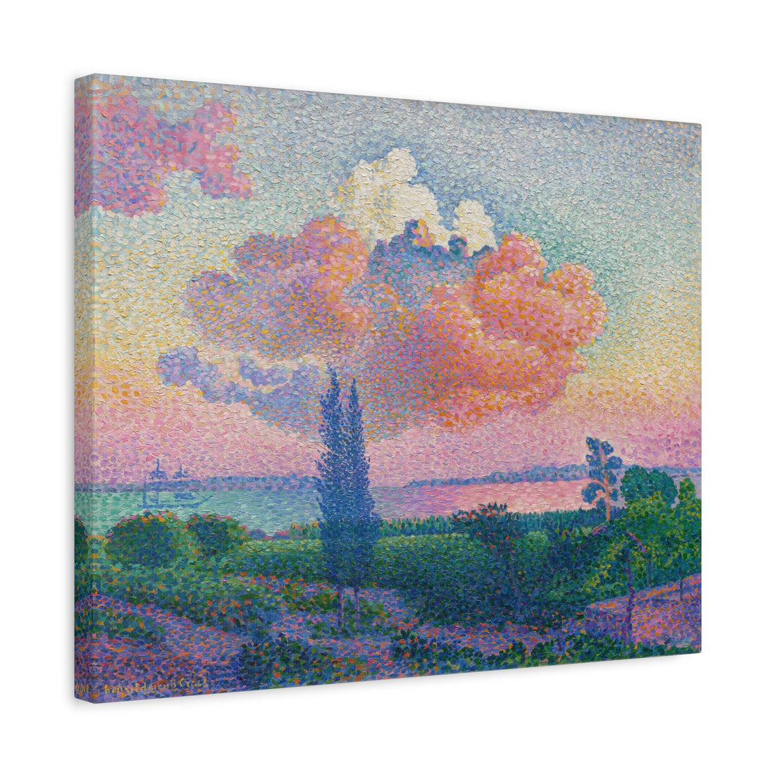 Henri-Edmond Cross - The Pink Cloud - Canvas Print