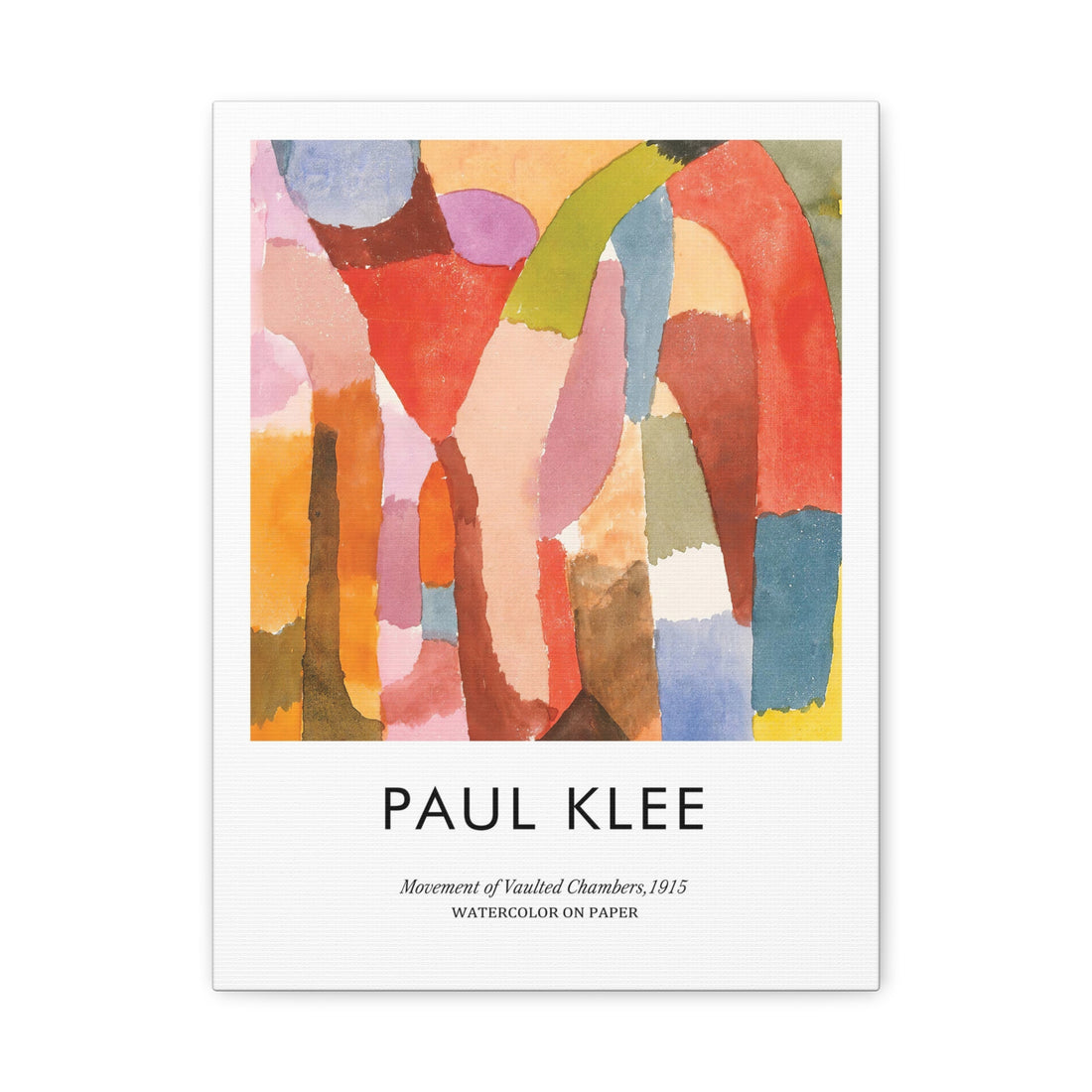 Paul Klee - Movement of Vaulted Chambers - Canvas Print