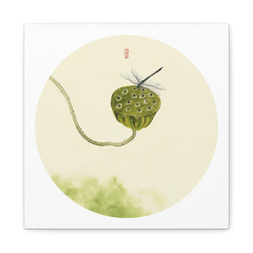 Chinese Lotus Style C - Canvas Print