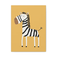 Whimsical Safari - Zebra - Canvas Print