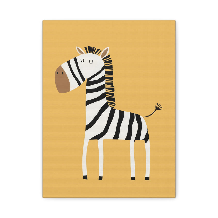 Whimsical Safari - Zebra - Canvas Print