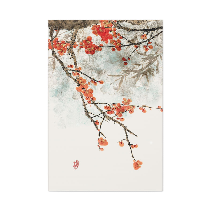 Red Plum Blossoms