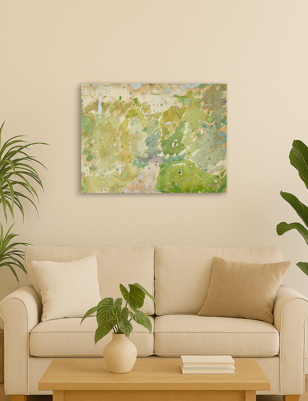 Edvard Weie - Color Study for Road through the Forest Plakat - Canvas Print