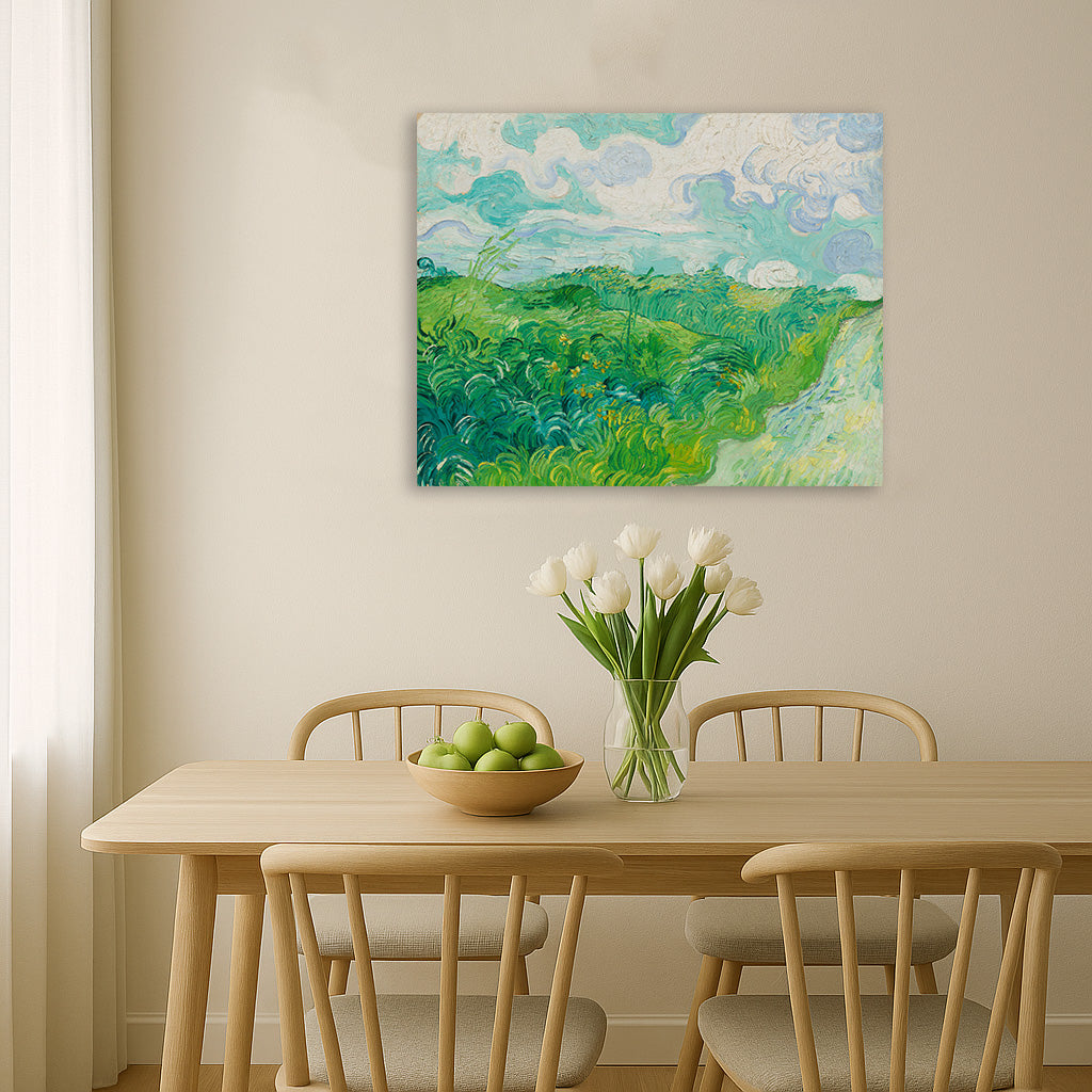 Green Wheat Fields, Auvers -Van Gogh - Canvas Print